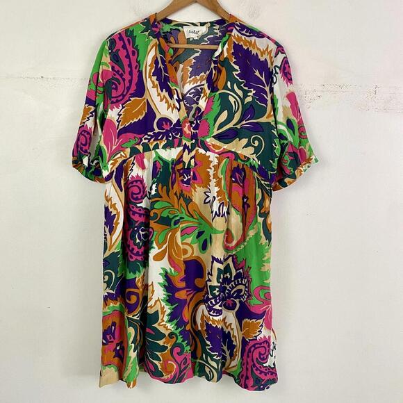 BA&SH Nilly printed short sleeve shift dress sz 4 - Picture 5 of 5